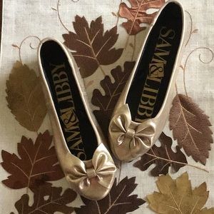 Sam & Libby Gold Ballerina flats
